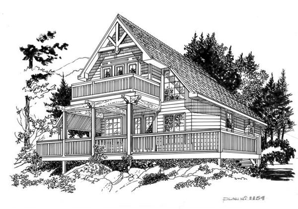 House Plan RS-1154 Line Drawing