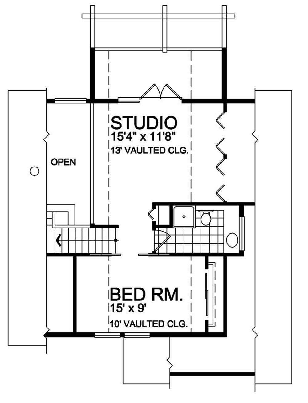 House Plan RS-1154 Second Floor Plan