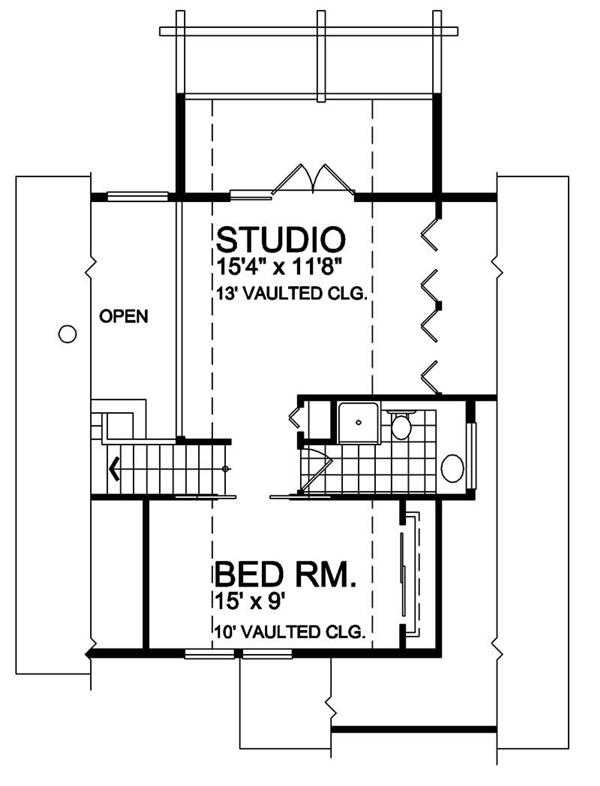House Plan RS-1154 Second Floor Plan