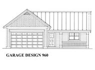 This is the front elevation of these Garage Plans.