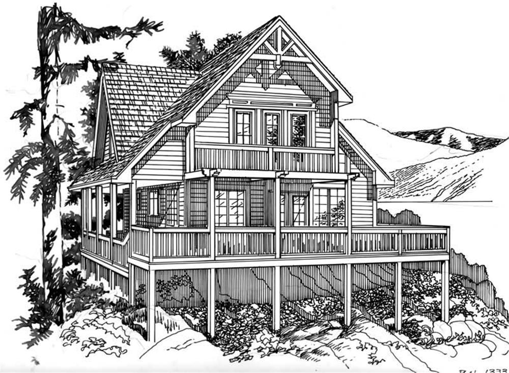 House Plan RS-1333 Line Drawing