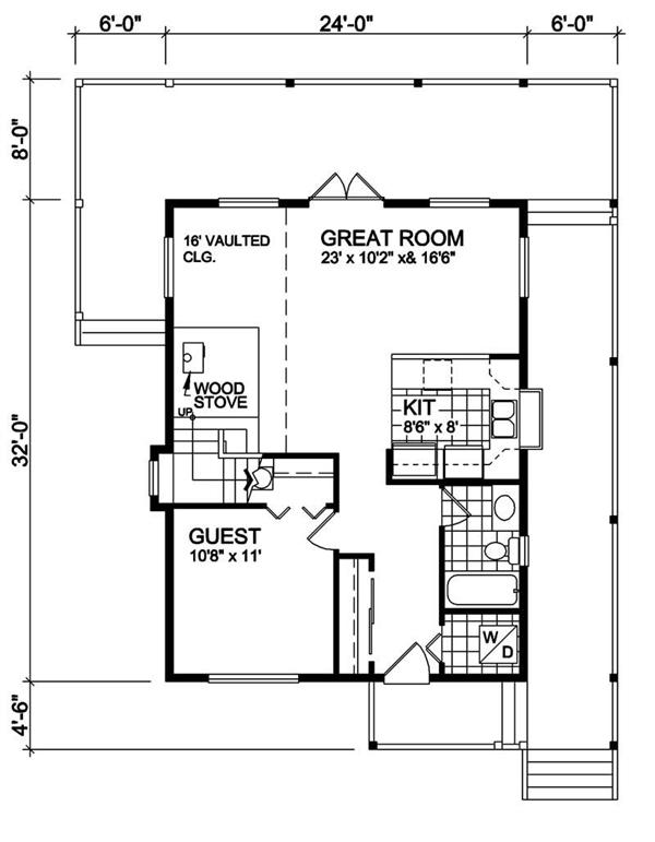 House Plan RS-1333 Main Floor Plan