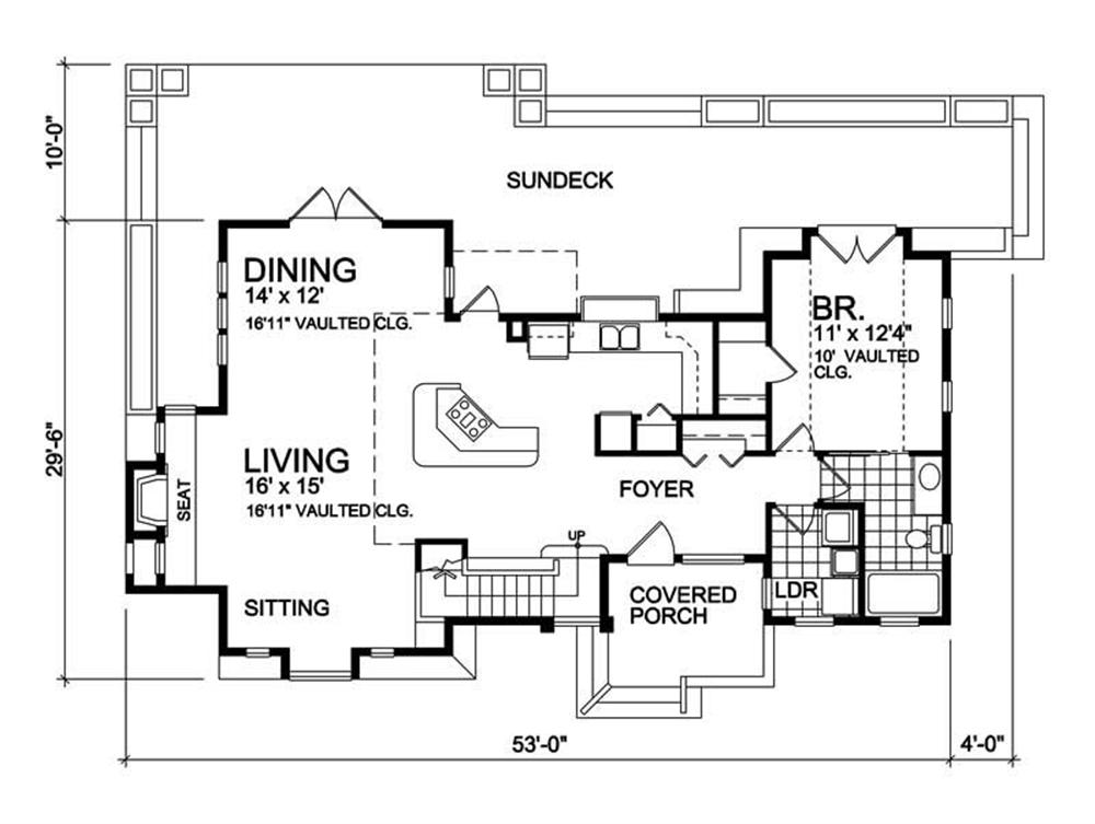 House Plan RS-1500
Main Floor Plan