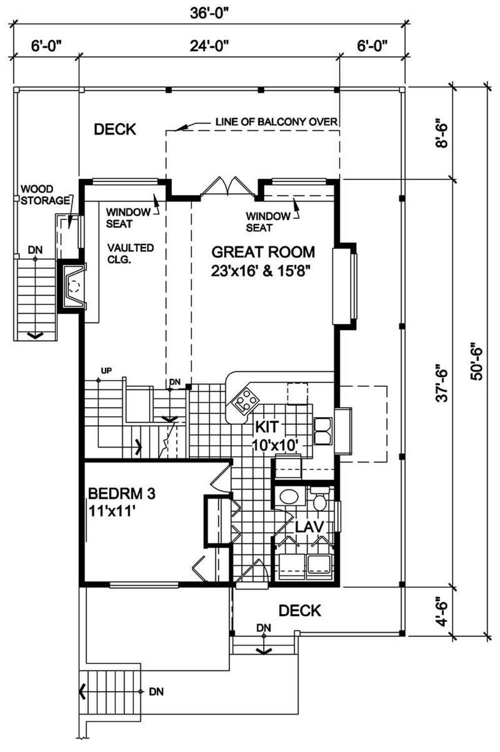 House Plan RS-1528
Main Floor Plan