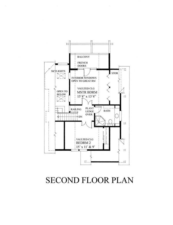 House Plan RS-1370 Second Floor Plan