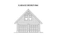 This is a black and white rendering of these Garage Plans.