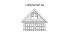 This is a black and white rendering of these Garage Plans.