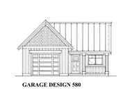 This is the front elevation of these Garage Plans.