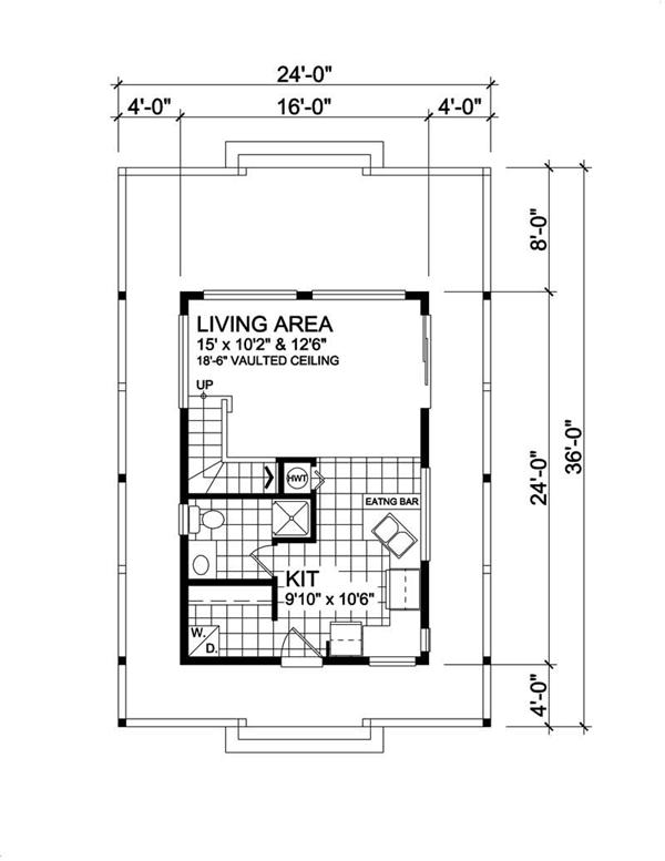 House Plan RS-584 Main Floor Plan