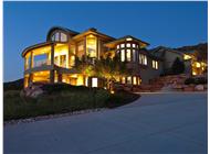 This is a color photo of these Contemporary House Plans.