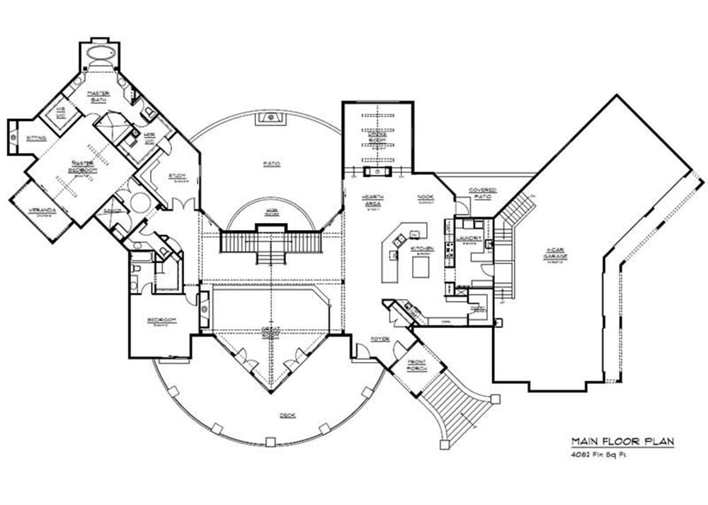 CHALET HOUSE PLAN FLOOR PLAN