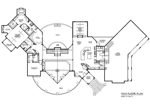 CHALET HOUSE PLAN FLOOR PLAN
