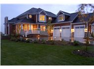 This is a color photo of these Craftsman House Plans.