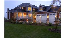 This is a color photo of these Craftsman House Plans.