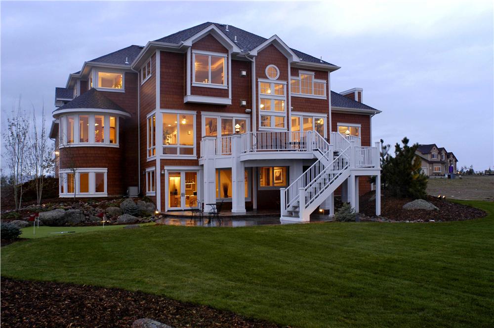 Home Plan Rear Elevation