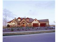 This is a color photo of these Country House Plans.