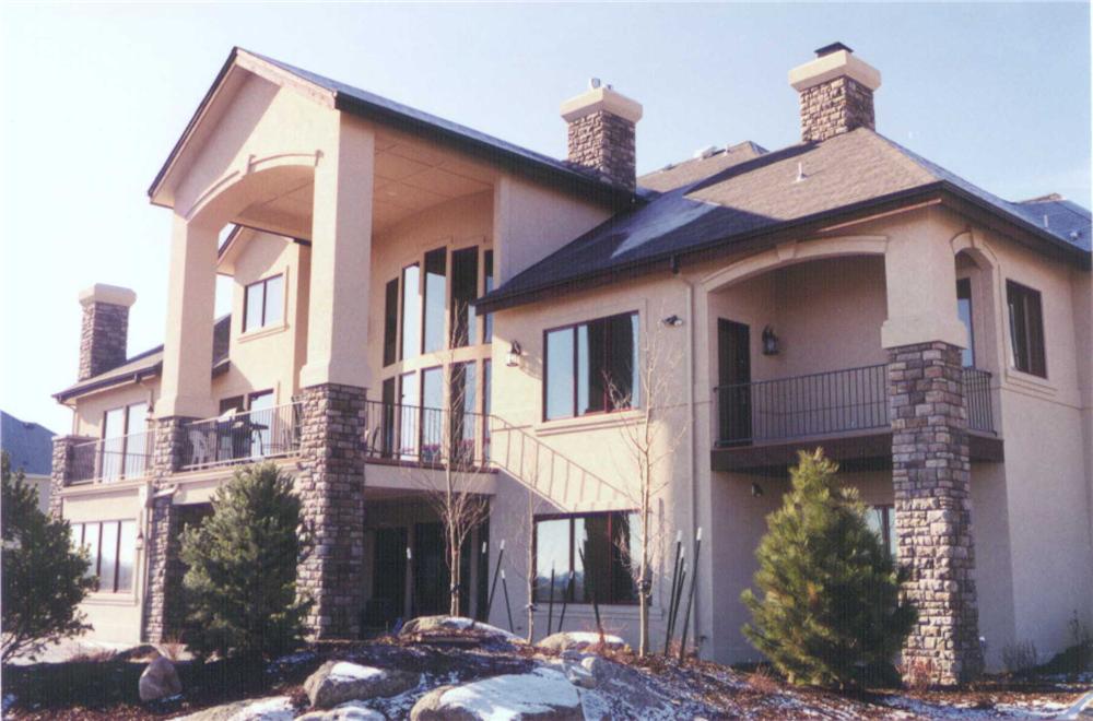 Home Plan Rear Elevation