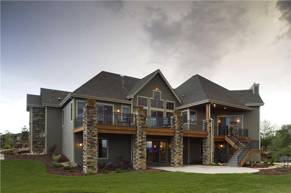 Home Plan Rear Elevation