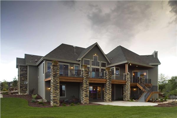 Home Plan Rear Elevation