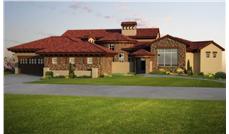 This is a computerized rendering for these Tuscan House Plans.