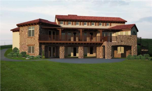 Home Plan Rear Elevation