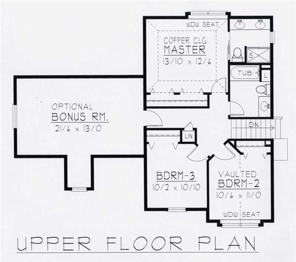 House Plan RDI-1935FL1-B Second Floor Plan