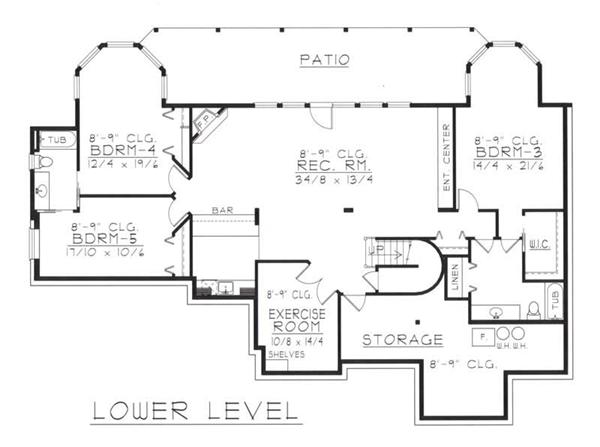 House Plan RDI-2485R1-DB Second Floor Plan