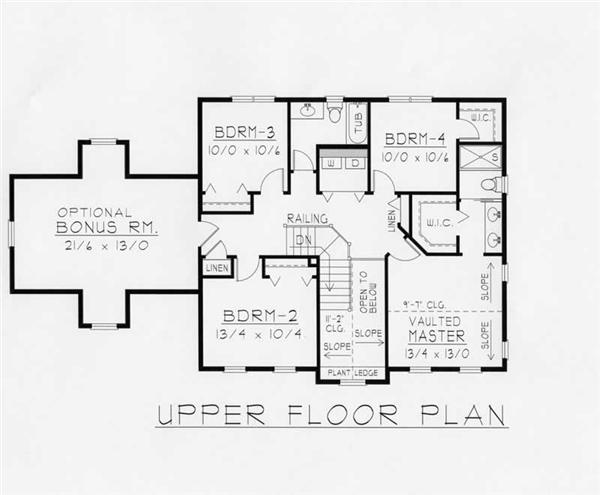 House Plan RDI-2197TS2-B Second Floor Plan