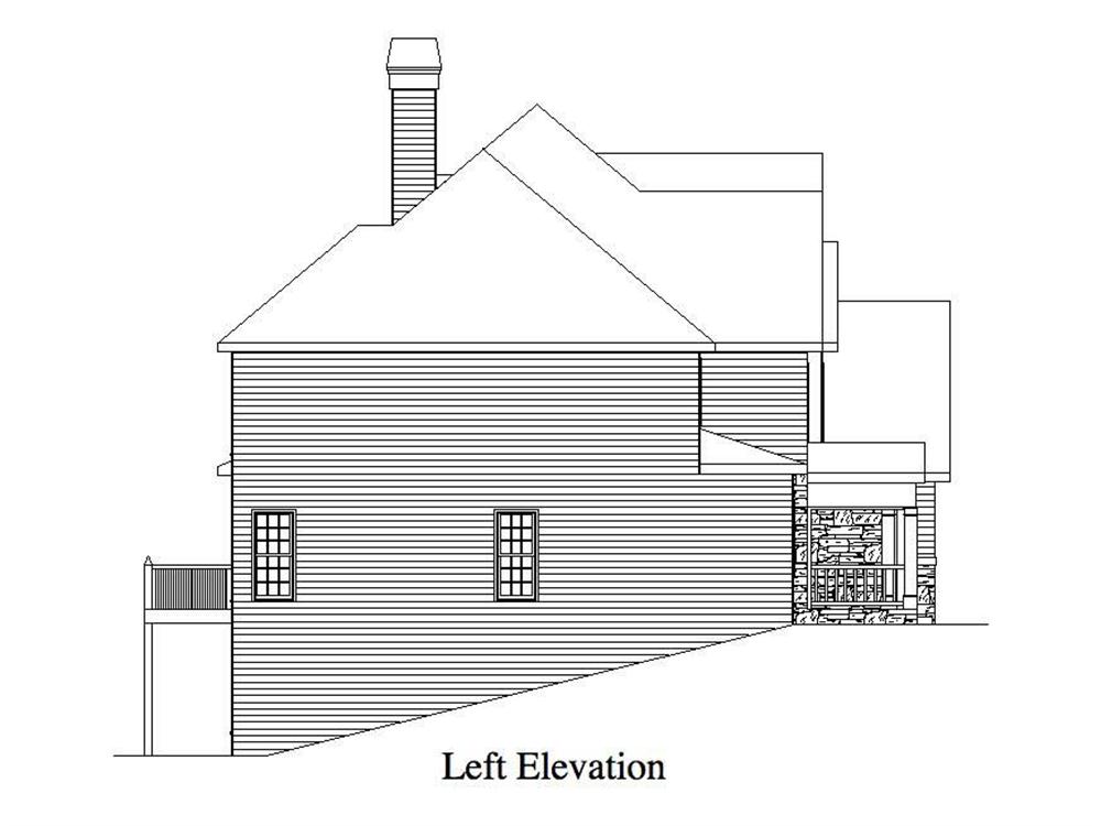 Home Plan Left Elevation