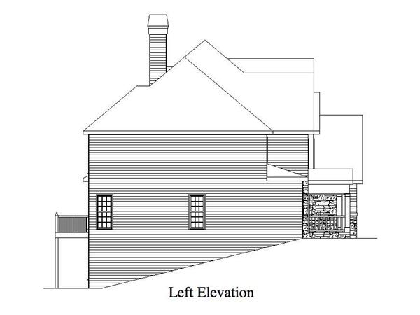 Home Plan Left Elevation