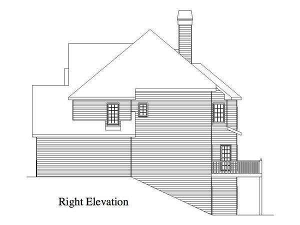 Home Plan Right Elevation
