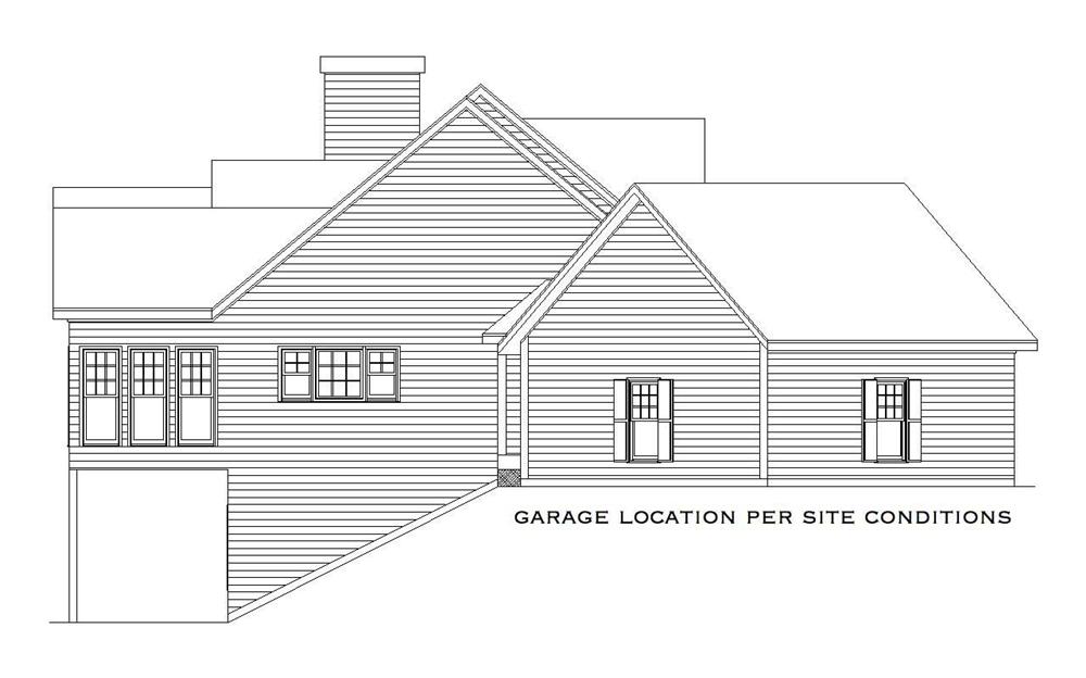 Home Plan Left Elevation