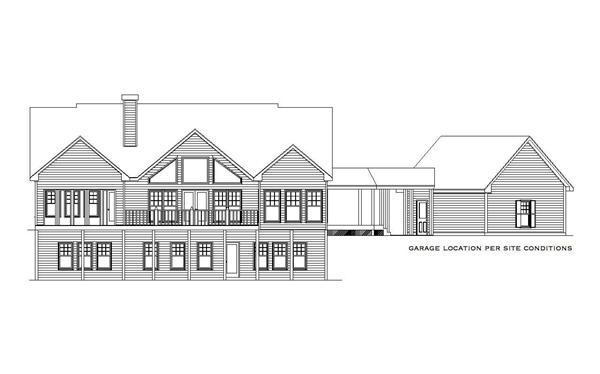 Home Plan Rear Elevation