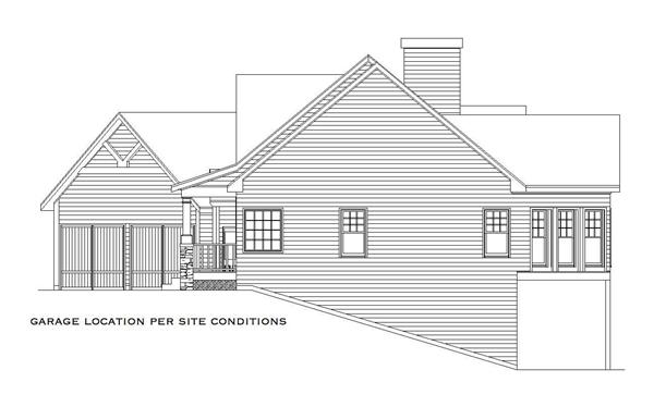 Home Plan Right Elevation