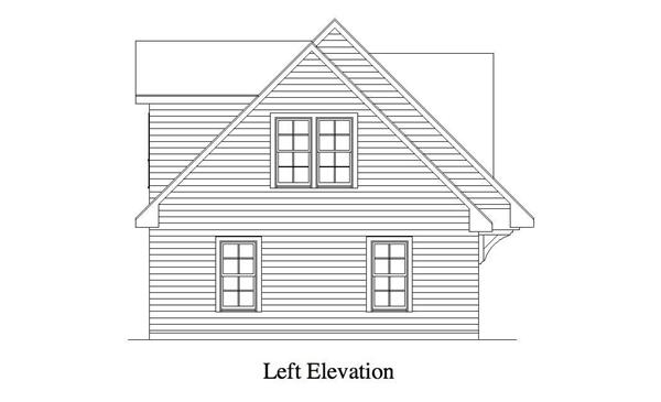 Home Plan Left Elevation