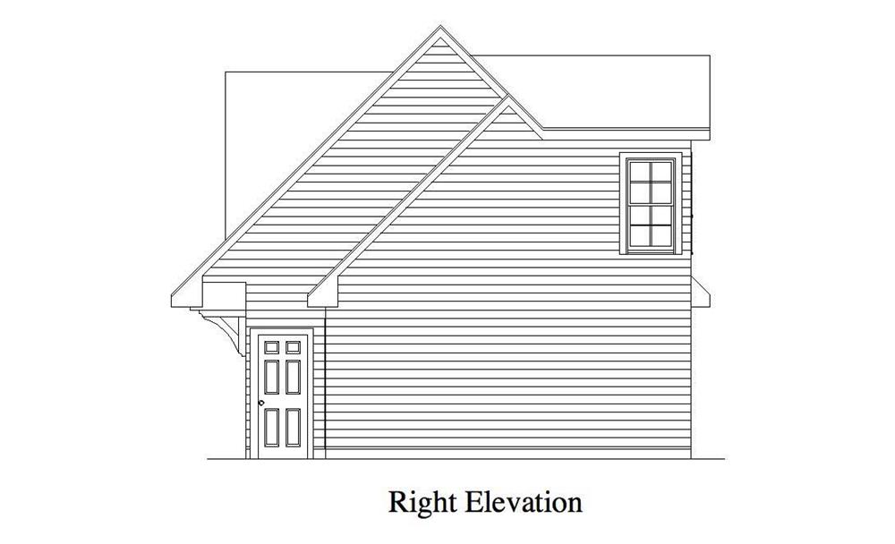 Home Plan Right Elevation