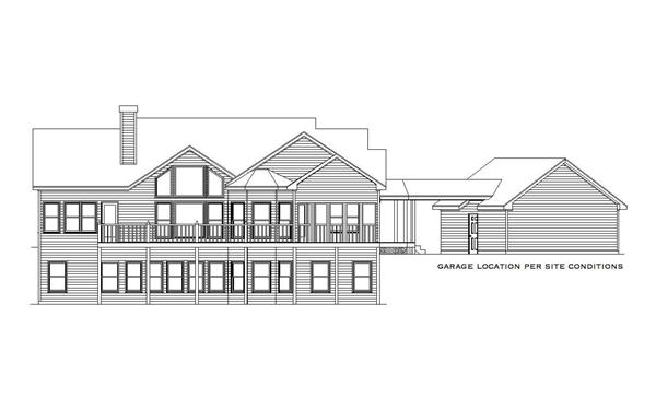 Home Plan Rear Elevation