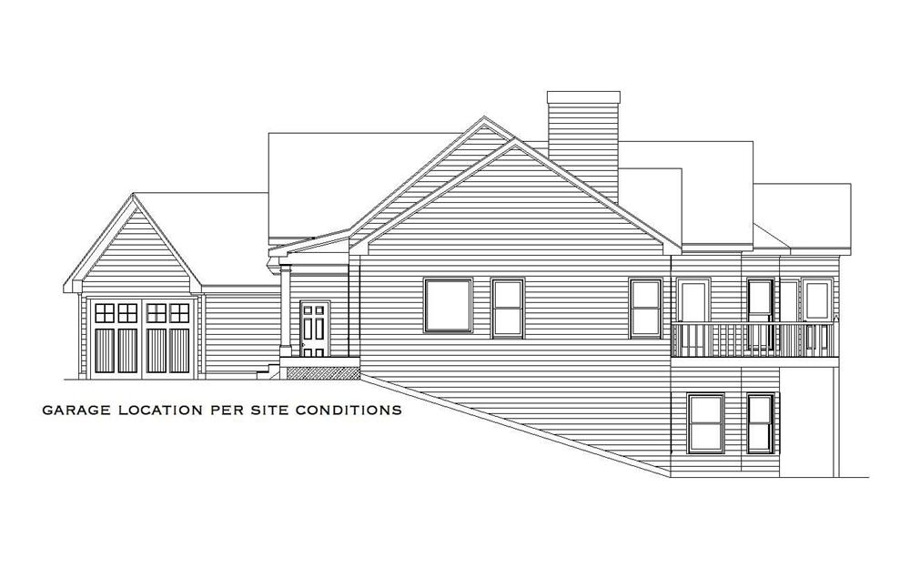 Home Plan Right Elevation