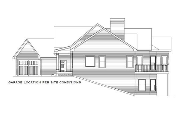 Home Plan Right Elevation