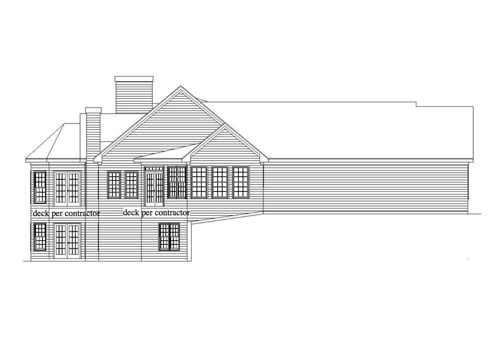 Home Plan Left Elevation