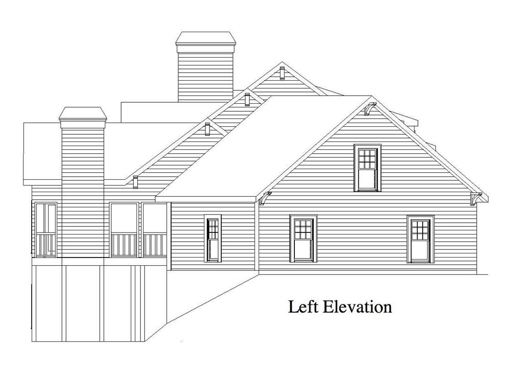 Home Plan Left Elevation