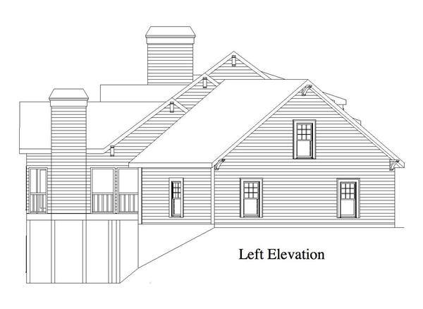Home Plan Left Elevation