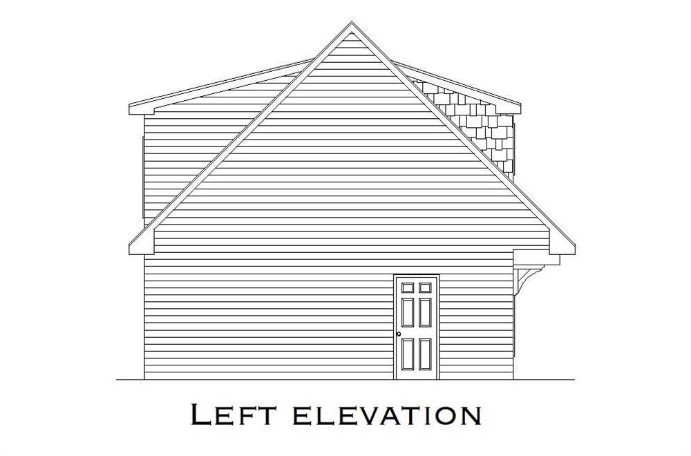 Home Plan Left Elevation