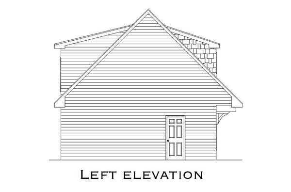 Home Plan Left Elevation