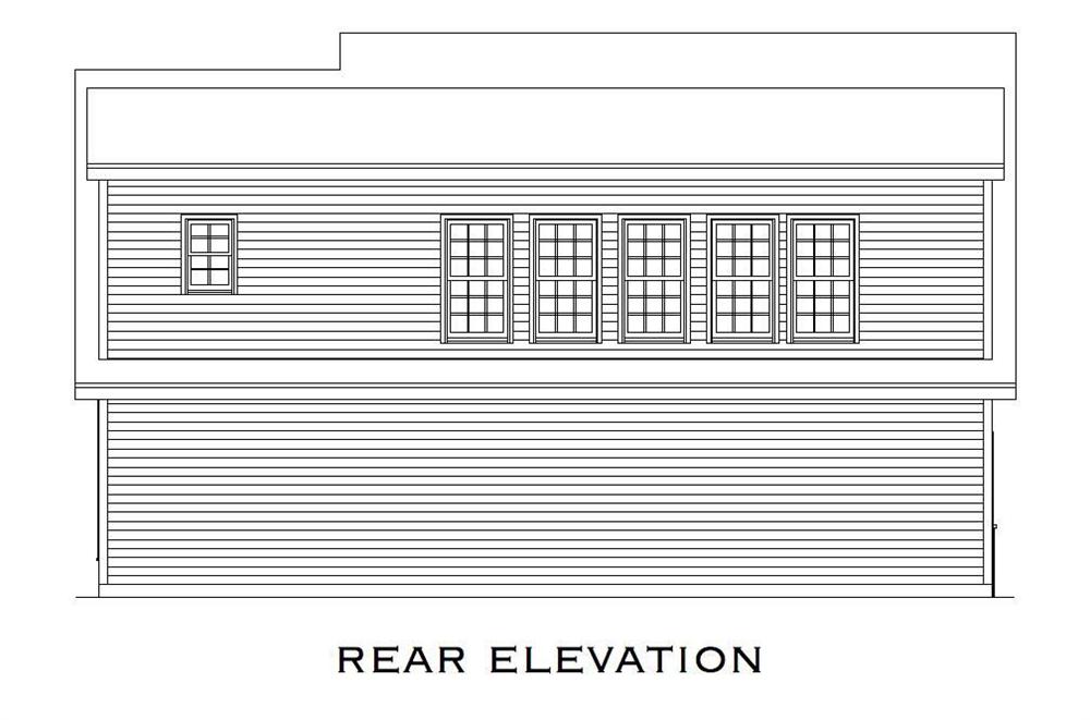 Home Plan Rear Elevation