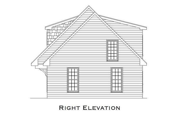 Home Plan Right Elevation