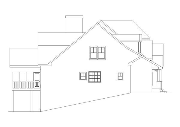 Home Plan Left Elevation