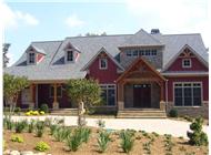 This is a color photo for these Craftsman House Plans.