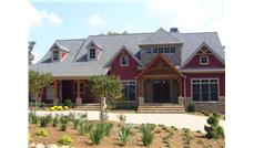 This is a color photo for these Craftsman House Plans.
