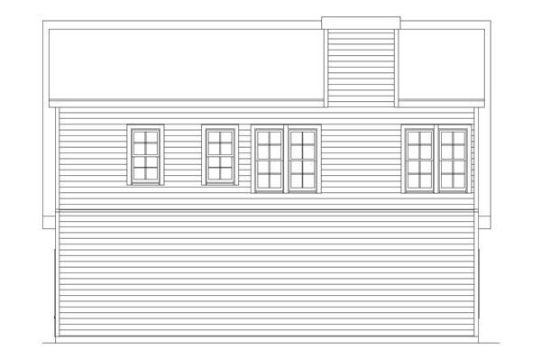 Home Plan Rear Elevation